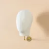 Barra de lino grueso beige-16cm con pasador dorado