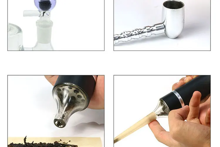 Manual Pressing Herb Tobacco Grinder Aluminum Alloy Herb Grinder Pen