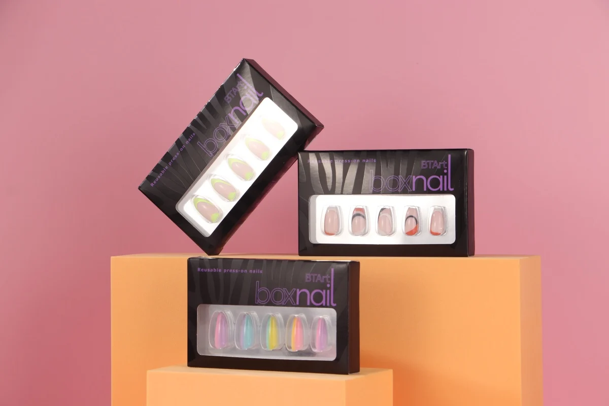 30pcs Short Square Full Cover Press On Nails Art Tips Designed Square