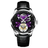 purple dial leather band