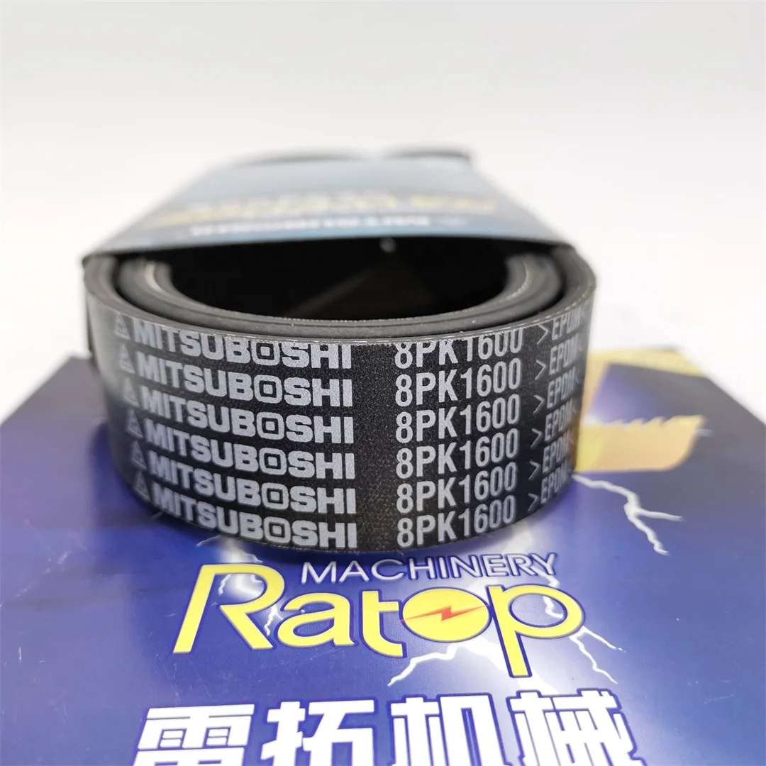 Correia de ventilação da escavadeira PC200-7 8pk1600, peças do