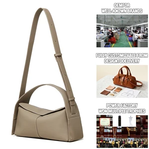 2026 Luxury Simple Vintage Genuine Leather Single Shoulder Handheld Bag Women High Quality Waterproof Adjustable Wide Strap