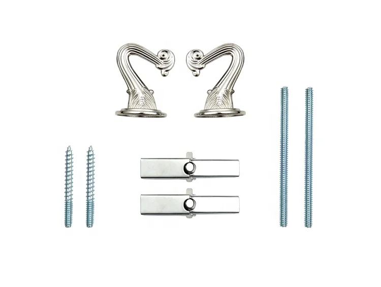 Useful 2-Hook Set with Toggle Bolt Hardware Copper Accessories Kit for Chandeliers Ceiling Hook