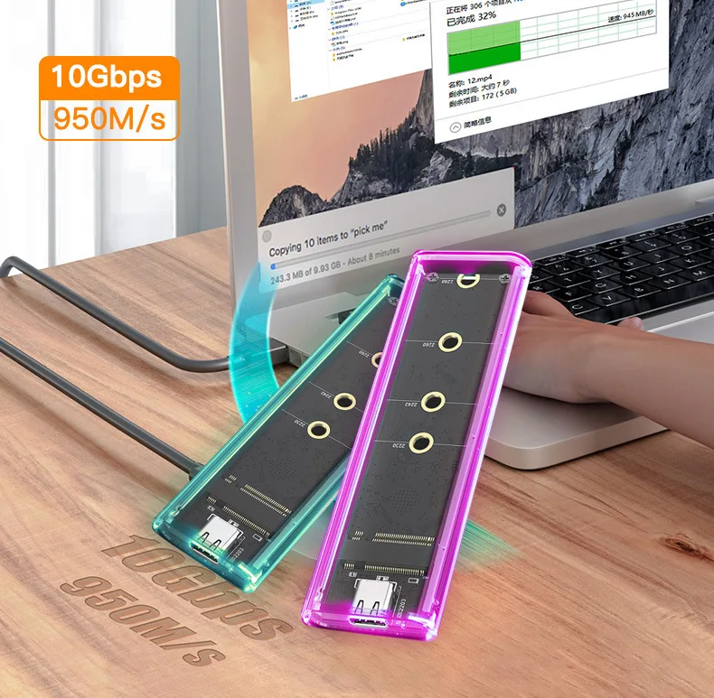 Оригинальный внешний твердотельный накопитель SSD 1 ТБ 2 до 10 г/с портативный жесткий диск для ПК