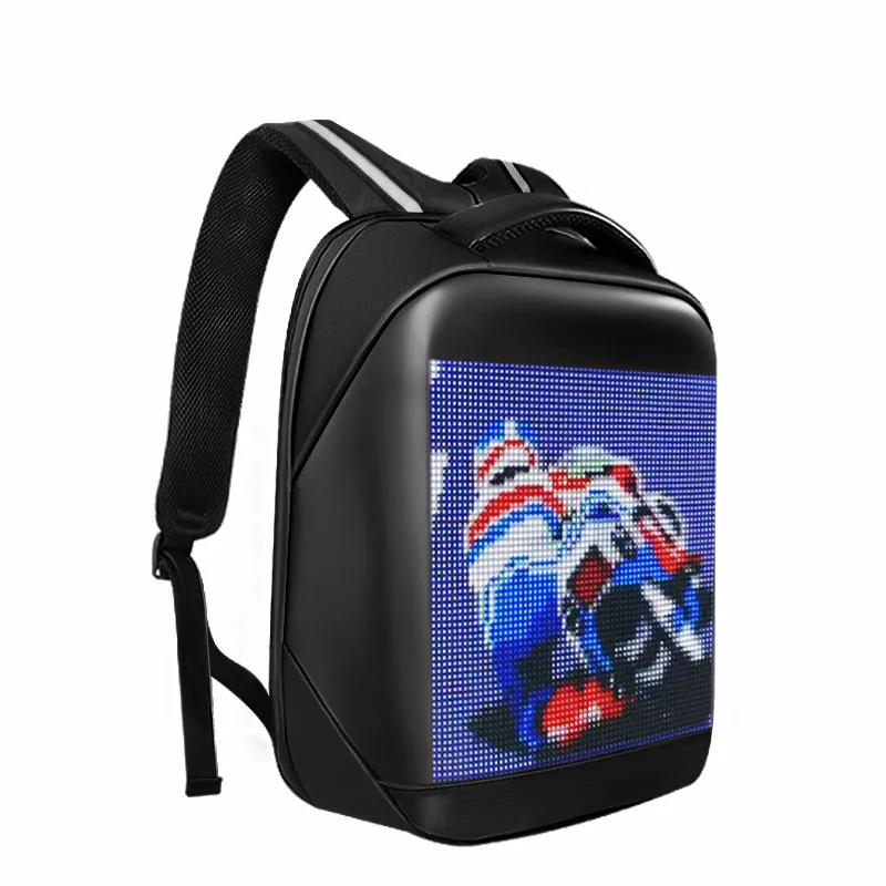 LED Display Laptop Backpack with App Control, DIY Pixel Art