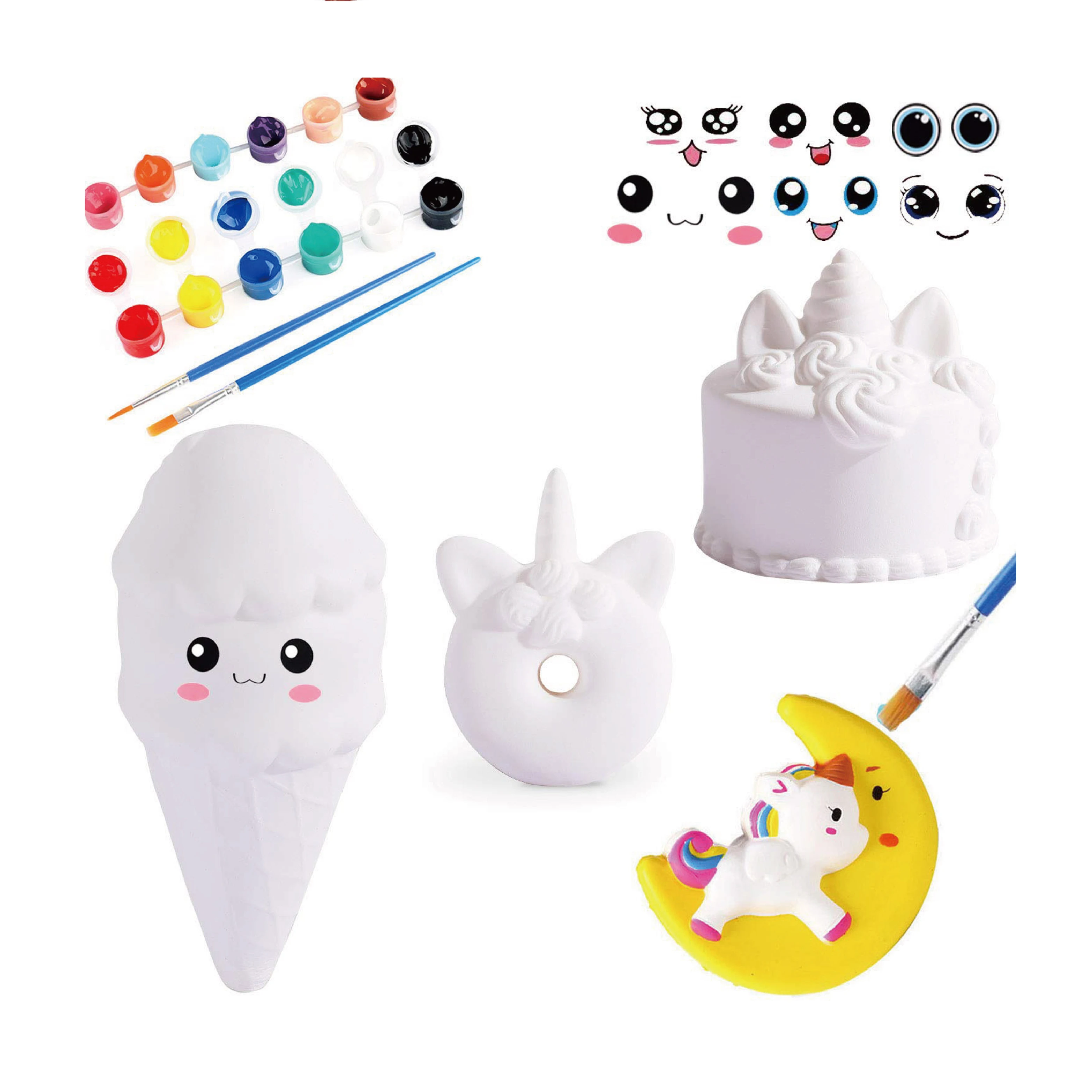 DIY Dessert Paint Your Own Squishies Kit! Arts and Crafts for Girls