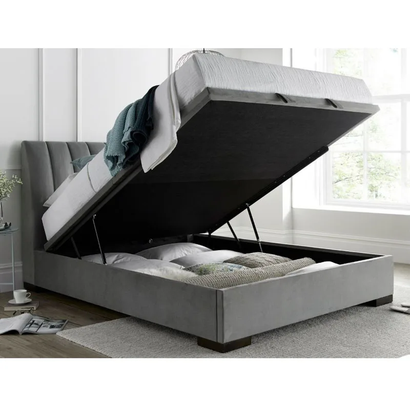 Современная домашняя мебель, газовый подъемный каркас кровати, тканевая кровать, мягкая кровать, оттоманка, бархатные кровати с подкладкой для хранения