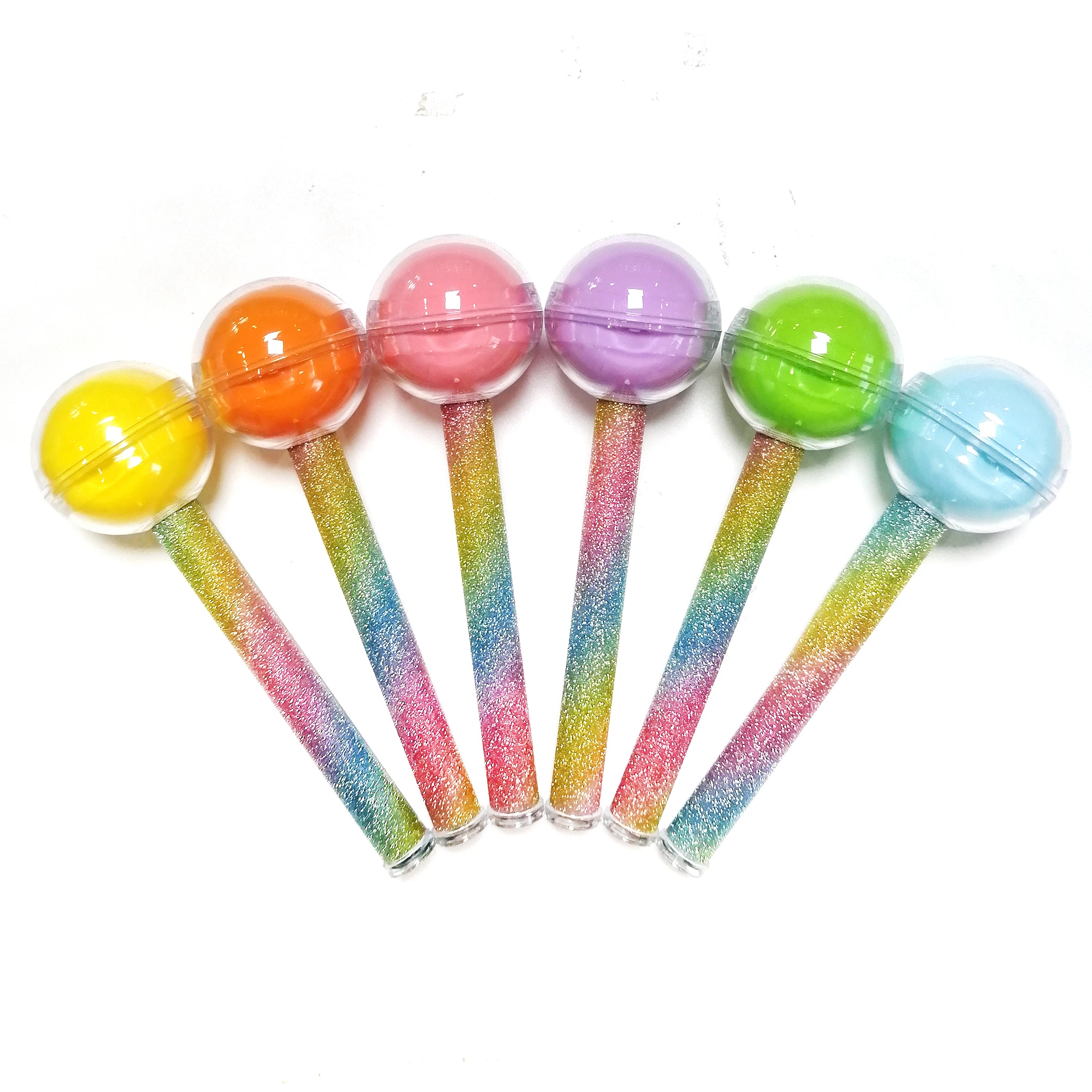 2.6ml/6g Cute Unique 2n Lollipop Lip Gloss Tube Lip Balm Container Lipstick Containers Custom