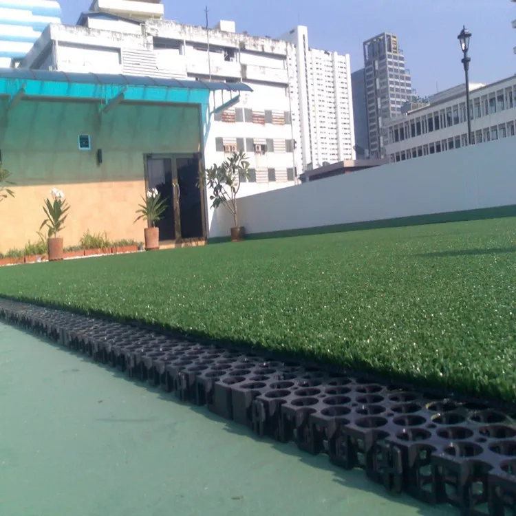 HDPE Plastic PP Water Expanding Drainage Cell 30mm Ditch Garden Paving Drain Cell Artificial Grass for Roof Garden