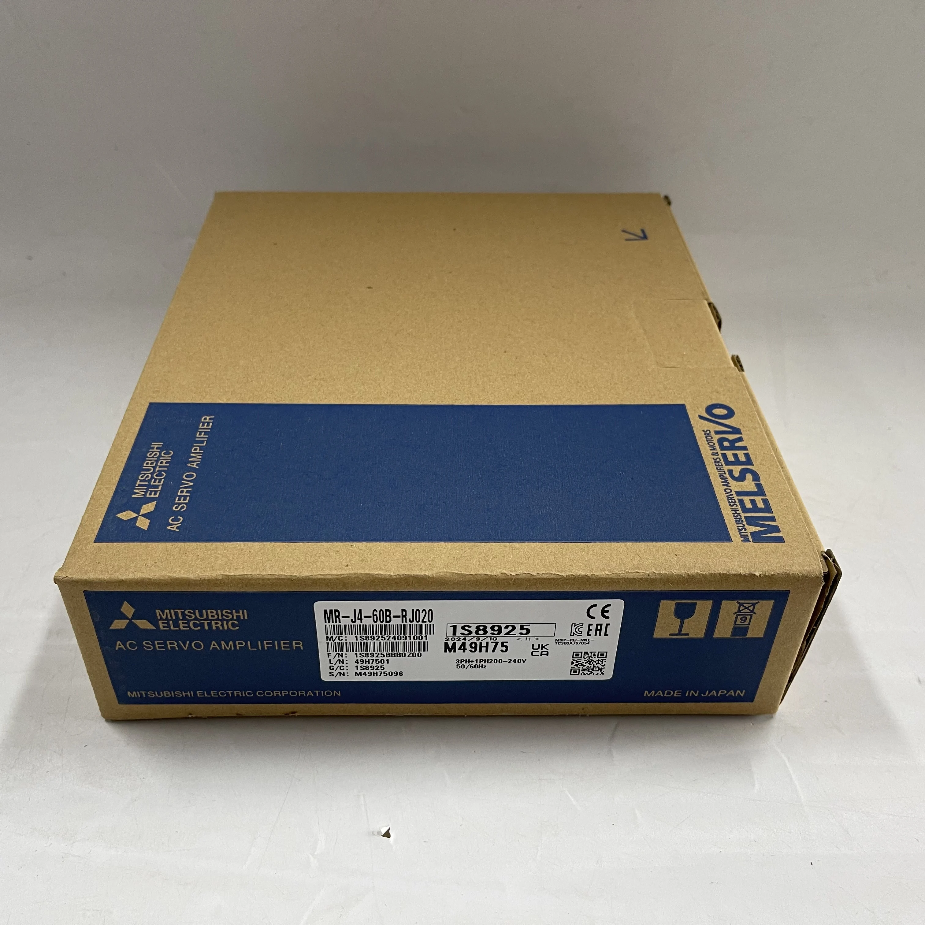 MITSUBISHI AC Servo Amplifier MR-J4-60B-RJ020 MITSUBISHI AC Servo Amplifier MR-J4-60B-RJ020