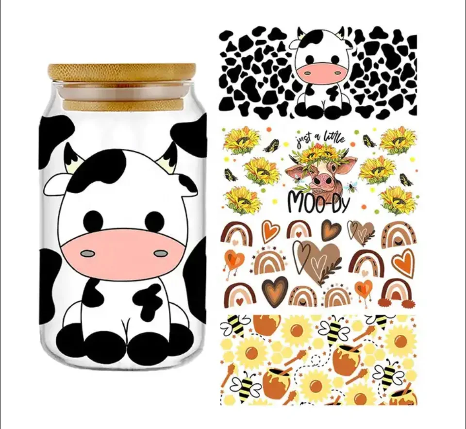 Hot Sale Wholesale Custom Cheap Uv Dtf Cup Wrap Transfers 16 24 Oz Easy Peel Uvdtf Cup Wraps