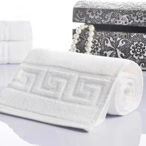 Soft Luxury 5 Star Hotel Towels White Bath Hotel Towel Set 100% Combed Cotton Bath Towel Sets for Five Star Hotel