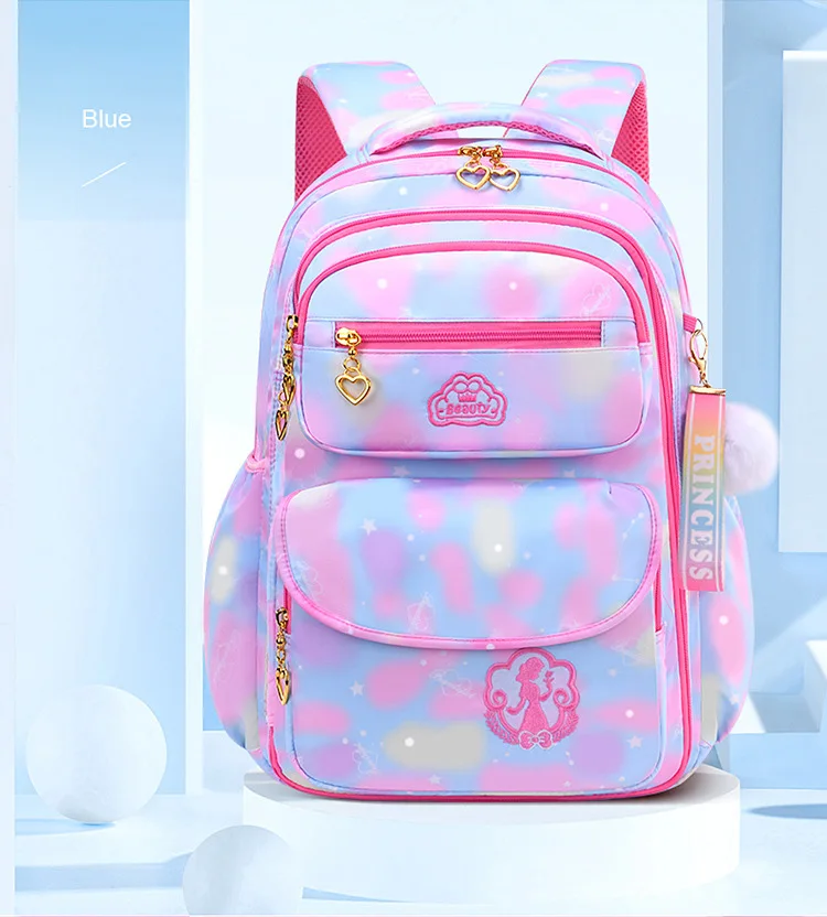 Best Selling Waterproof Polyester School Bags Lightweight Lovely Pink ...