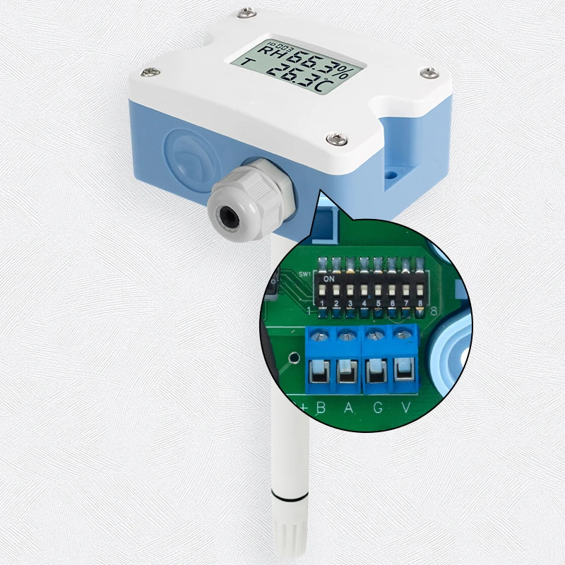 For Switzerland Sensirion High Accuracy Pipeline Temperature Humidity Gauge Meter Chips Customized LCD Display Back Light USB