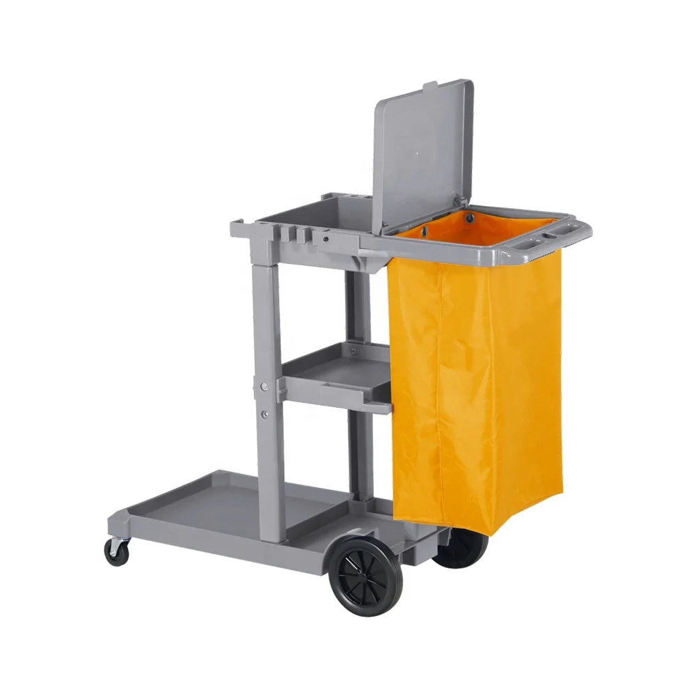 Uppsea Traditional Janitor Cart With Cover Buy Commercial Gray Long Platform Janitor Cart With