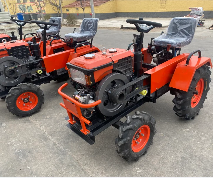 Farm Tractor Machine New 4x4 Wheel 8hp 12 hp 15hp 18hp 20hp Mini Tractor for Farm Agriculture Machine Made in China