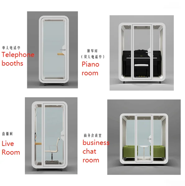 for soundproof booth office pod telephone pod