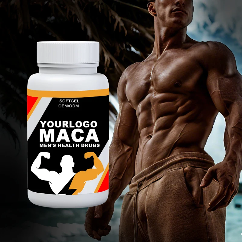 OEM Service Organic Maca Root Soft Capsules Natural Extract Supplement Black Maca Root Capsule