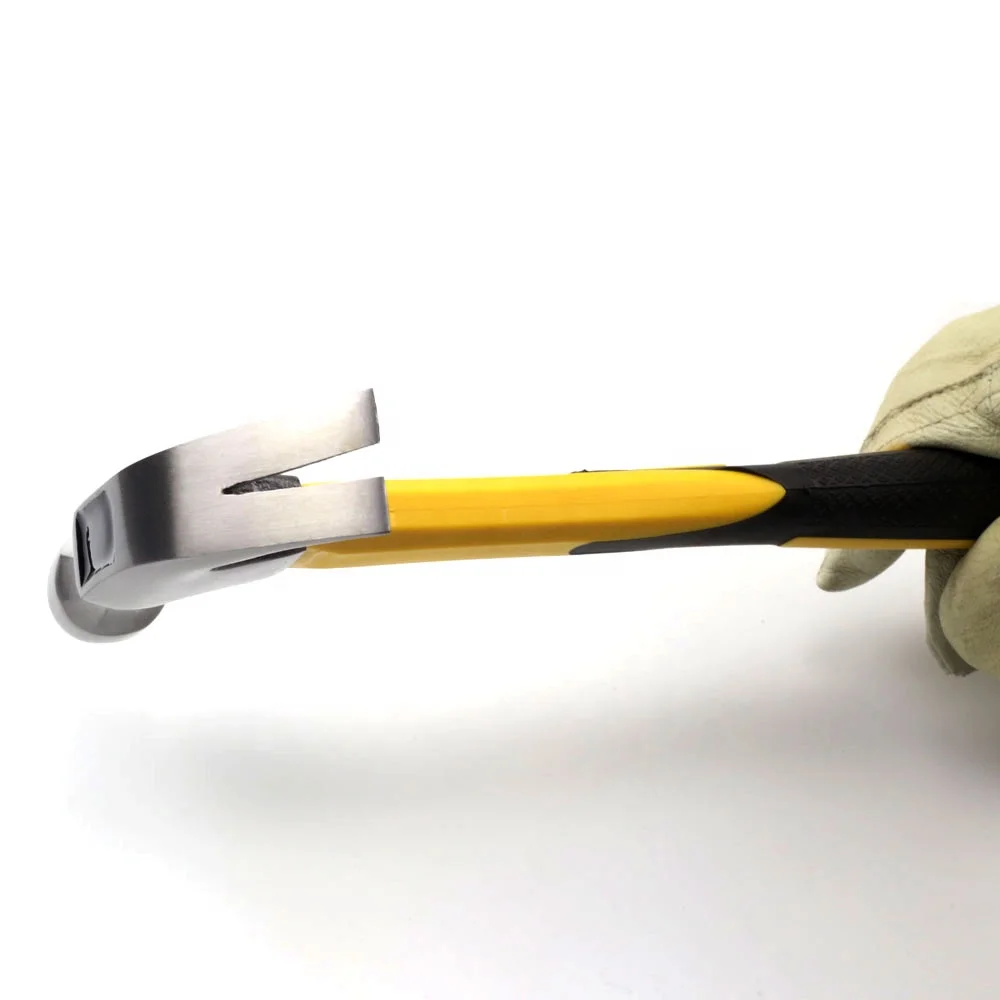 American Type 8oz 16oz 20oz Claw Hammer With Plastic Coated Fiberglass Handle
