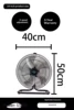 14 inch floor fan [shaking head left and right] in four levels