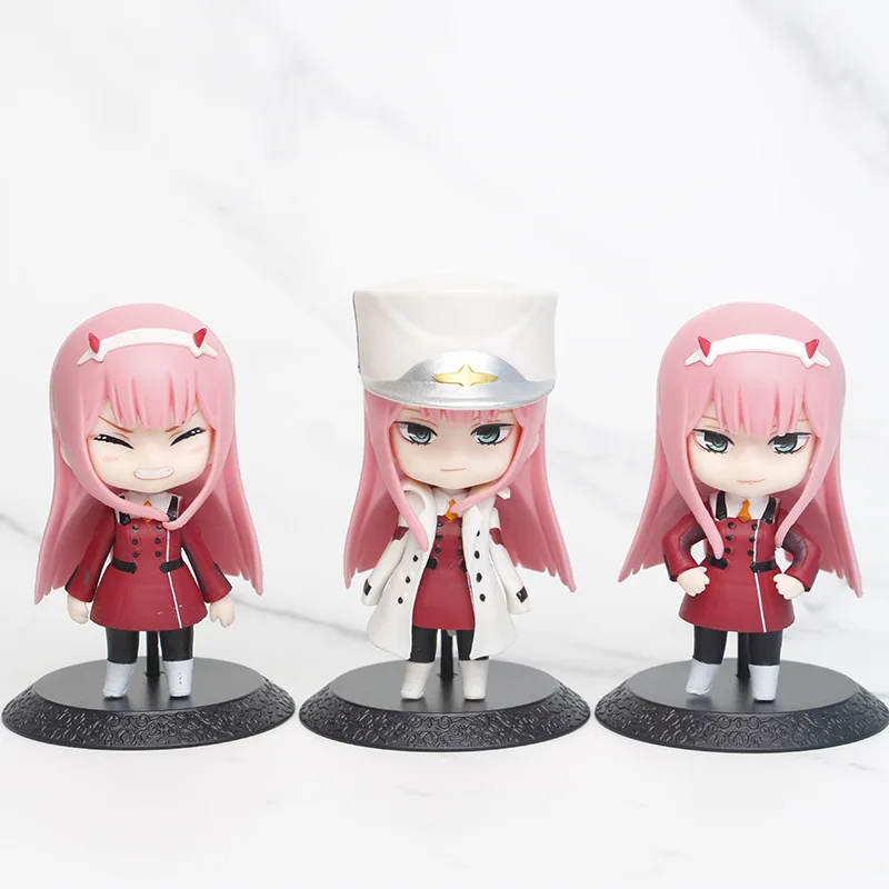 アニメキャラクター フィギュアセット10点 10cm3スタイルのアニメフィギュアセットFRANXXゼロツー02漫画の