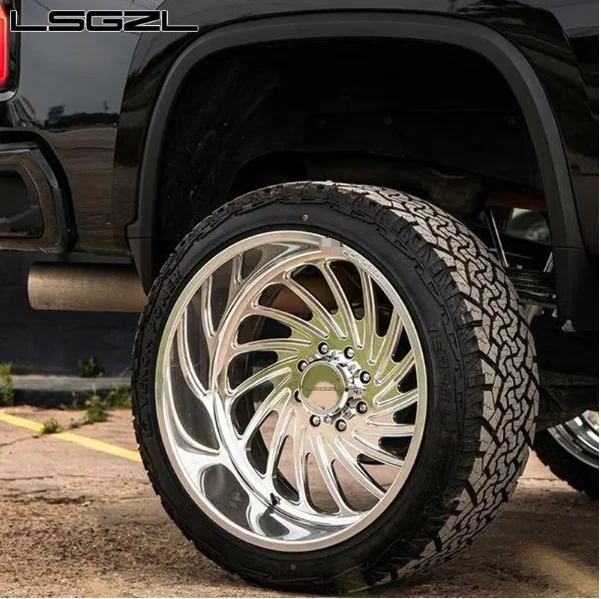 Forged Alloy Deep Dish 6 Lugs 8x180 8x165.1 6x139.7 Custom Made 18-30 Inch For Silverado Pickup