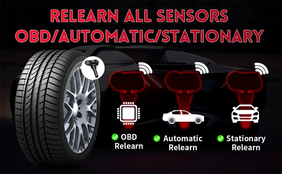 Autel MaxiTPMS TS508WF TPMS Car Diagnostic Programming Tool MX-Sersors 315 433MHz, Relearn Activate All Sensors