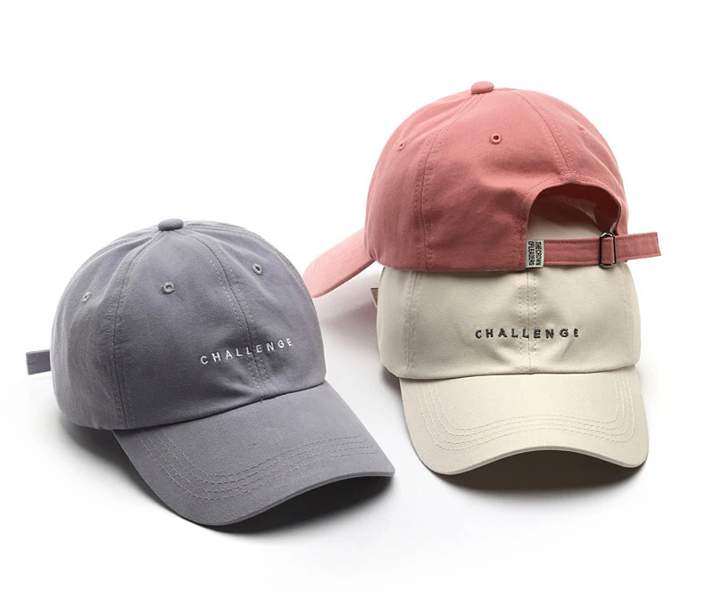 Custom Blank Plain Pink Baseball Cap Embroidered Women Men 6 Panel Sport Cap Fitted Baseball Hats