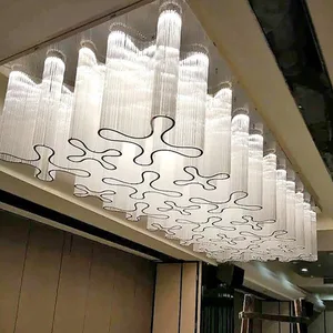 Engineering Custom Creative Wedding Decoration Banquet Hall Lighting Villa Hotel Custom Project Chandelier