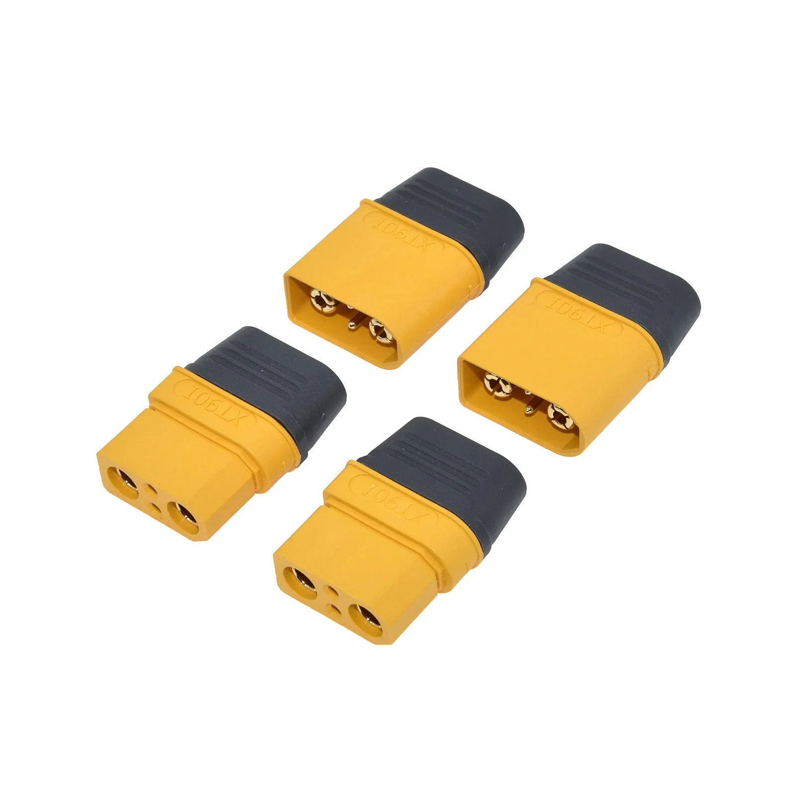 XT90H Stecker + Buchse, 1-10 Paar Hochstrom Goldstecker 4,5mm AMASS