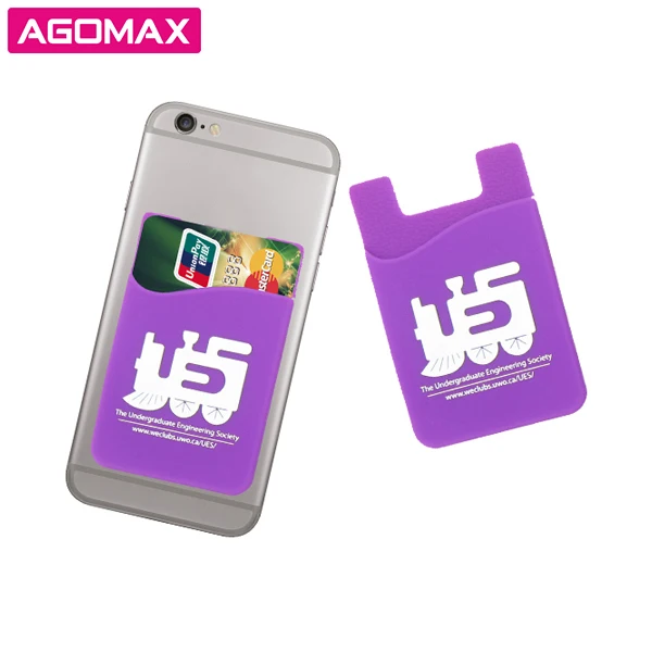 3M Adhesive Silicone Cell Phone Sticky Pouch Wallet Card Holder