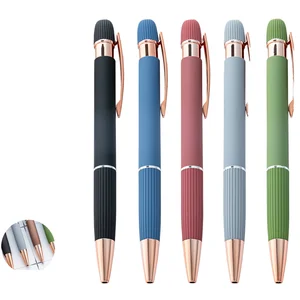 Direct Factory Sale Customizable Logo Print Press-Type Spray Pen Student Writing & Advertising Metal Ballpoint Pen