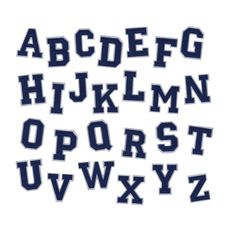 Source Wholesale Heat Transfer Embroidered Big Letter Iron On