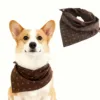 Coffee-colored triangular scarf