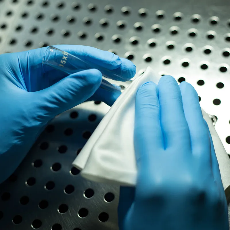 4inch 2 Ply Polyester Fabric Wiper For Industrial Cleanroom Cleaning wiping cloth 4009 polyester dust free cloth Ultra 7