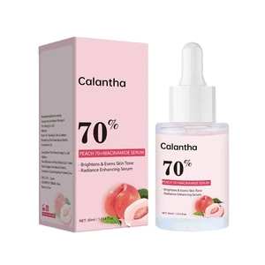 Anti-aging Moisturizer 70% Peach Serum with Hyaluronic Acid & Niacinamide 30ml Face Liquid Brightening & Whitening Eco-Friendly