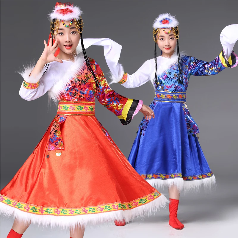 Children Modern Folk Dance Clothes 