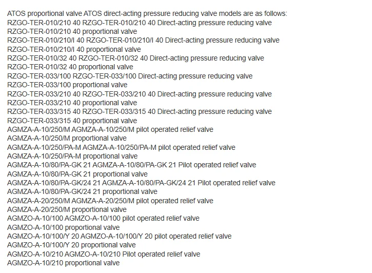 Atos Directional Reversing Control Valve Dke1711 Dc10 Sdke1714 10s
