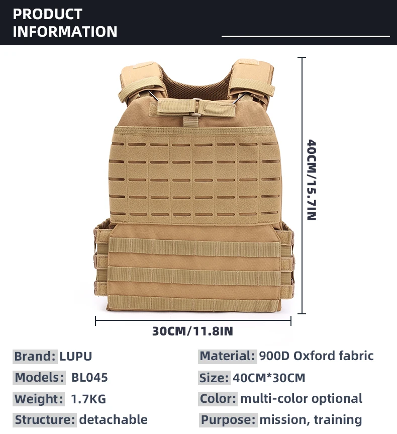 Mito Tactical Vest Plate Carrier For Ballistics And Training Chaleco ...