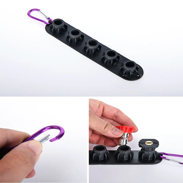 Набор насадок для автомойки высокого давления, с держателем для сопла, 7 насадок для распылителя, 1/4 дюйма