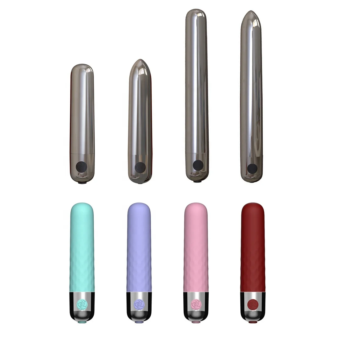 4/6 Inch USB Charging Micro Mini Wand Metal Vibrating Bullet Vibrator Sex Toy for Lady