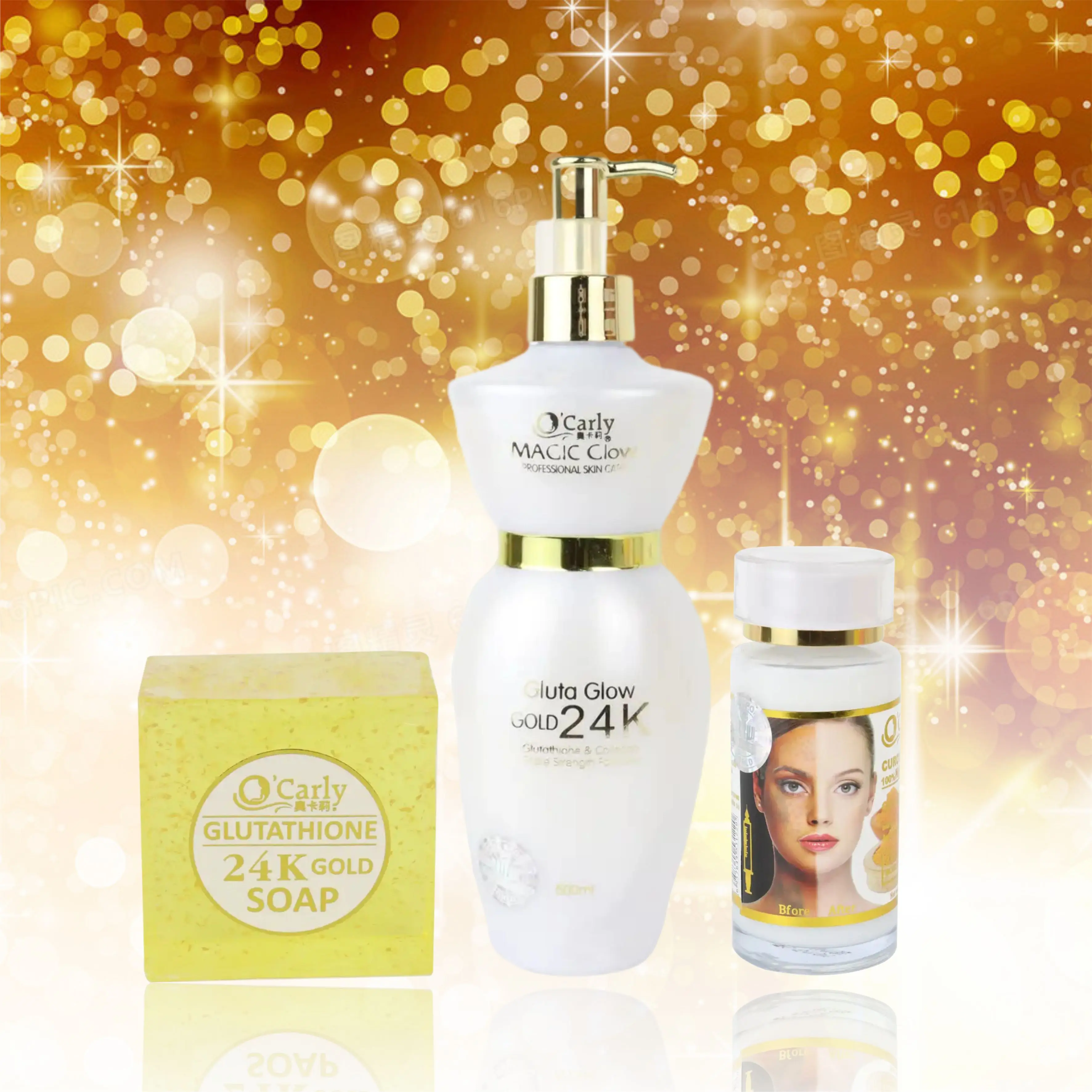 OEM Cosmetics Beauty Product Kojic Gluta 24K Gold Foil Organic Whitening Moisturizing Anti Aging Facial Korean Skin Care OEM Cosmetics Beauty Product Kojic Gluta 24K Gold Foil Organic Whitening Moisturizing Anti Aging Facial Korean Skin Care