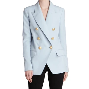 Custom High Quality Suit Official Women Elegant Luxury Slim Fit Double Breasted Formal  Jacket Ladies Blazers for Women