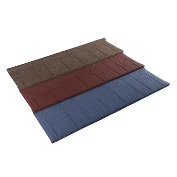 China Factory Direct sale Color Stone Coated Metal Roof Tiles With Bond Type For Roof Building