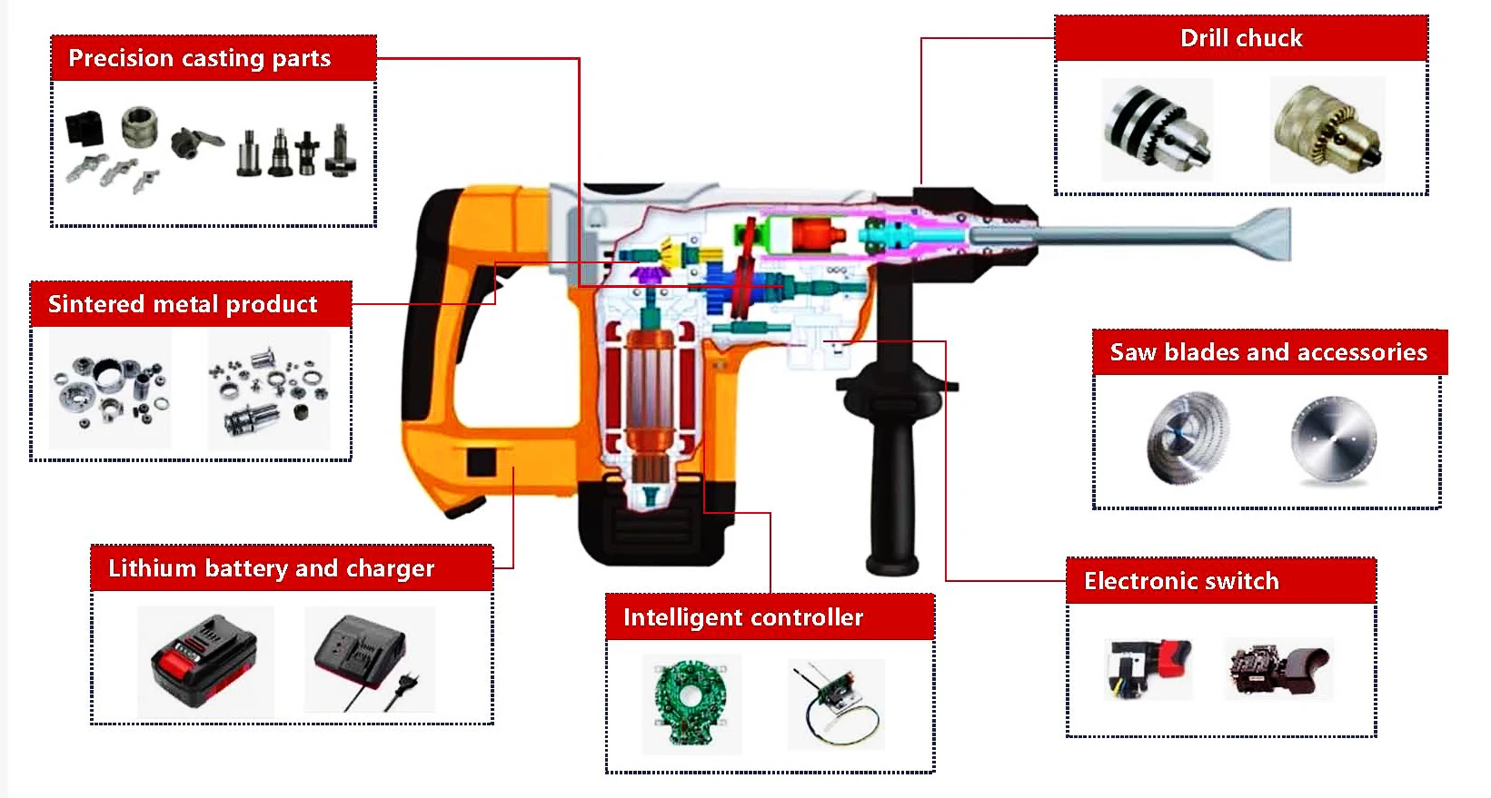Peacock Drill Chuck Threejaw 6mm 10mm 13mm Metal Rigid Plastics Drill