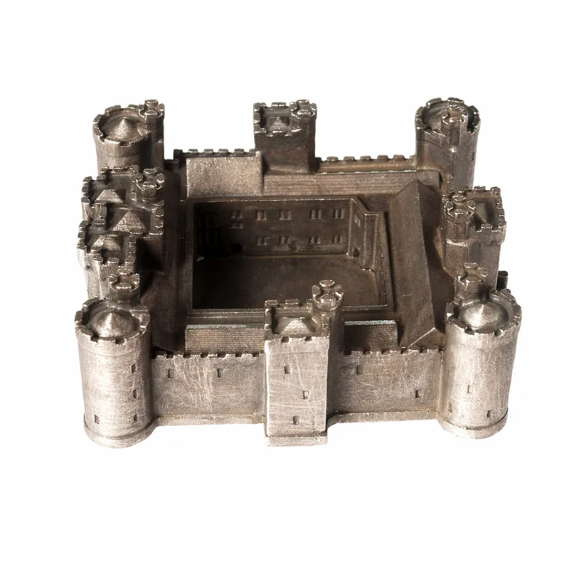 product custom miniature medieval house souvenir sculpture bronze resin bodiam castle architectural model figurine hogwarts castle model-4