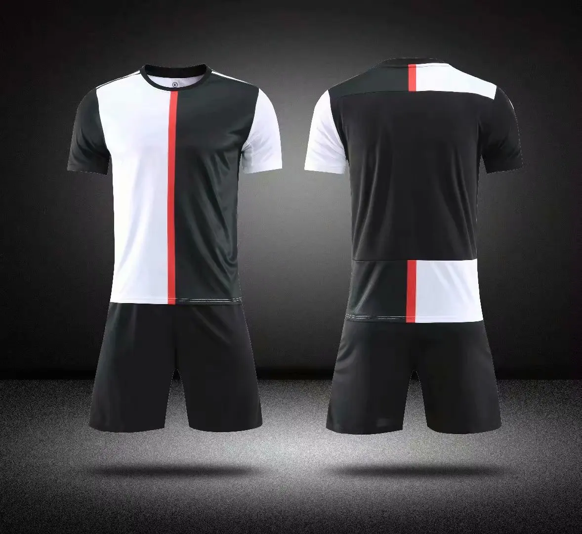 Soccer Jersey Or Football Kit Collection In Black And White