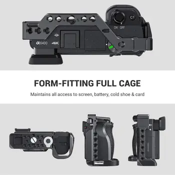 SMALLRIG Cage for Sony Alpha A6600/ILCE 6600 Mirrorless Camera with Cold Shoe Mounts - CCS2493 detail image