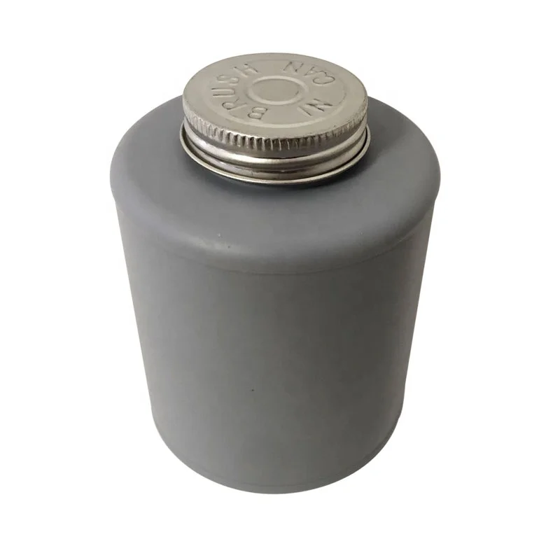 250ml 500ml Empty HDPE Plastic Glue Bottle With Screw Top Metal Brush Cap