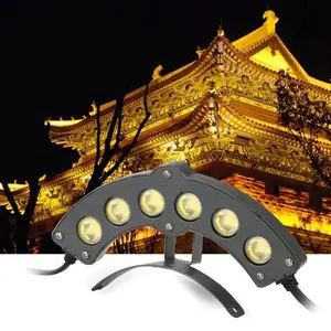 LED Double-Sided Corrugated Light Building Tile 3W/6W/9W Ancient Outdoor Lighting Waterproof Wall Washing Flood Lights